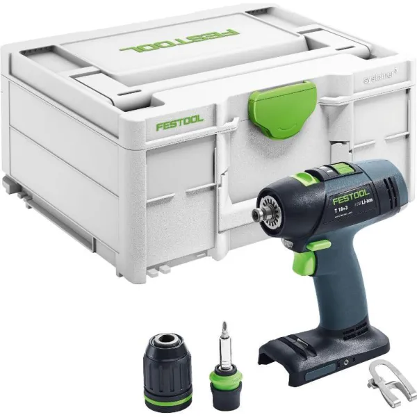 Festool accu boor-/schroefmachine T 18+3-Basic in Systainer3