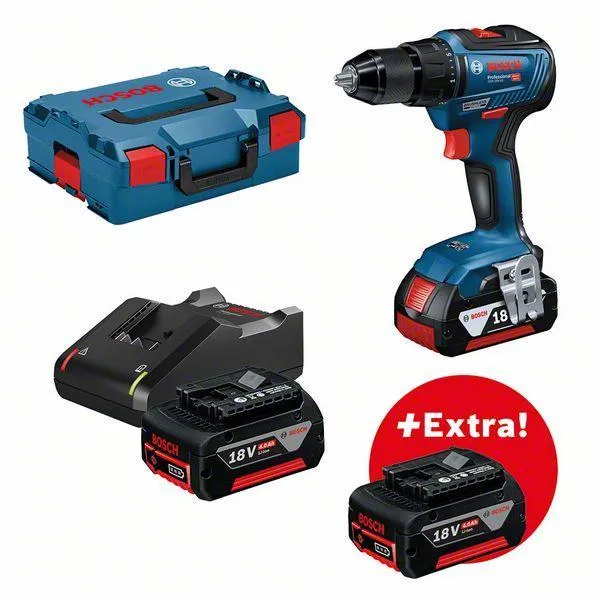 Bosch Schroefmachine GSR 18V-55 3X4AH L-BOXX